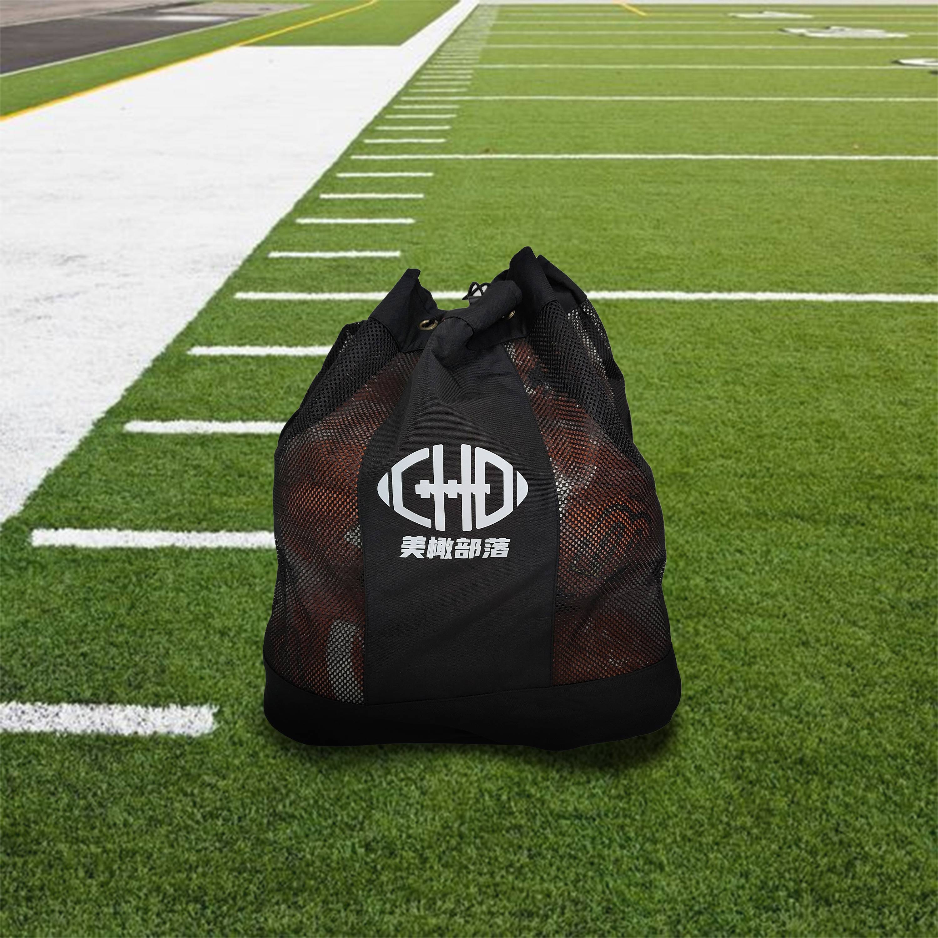 CHD rugby shoulder backpack net pocket thickened durable training sports storage bag ball bag basketball football
