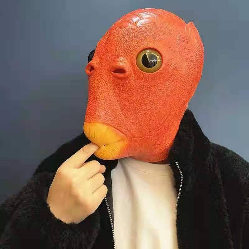 Orange fish head cover