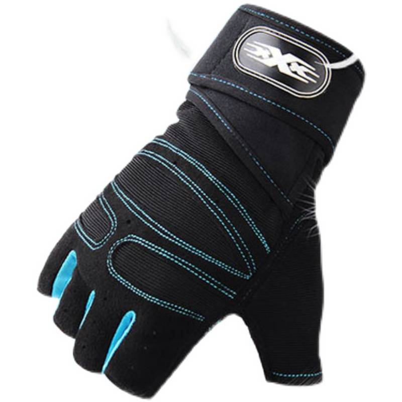Fitness guard gloves men's device one -bar exercise wrist care training non -slip semi -finger motion leggings to prevent cocoons upward