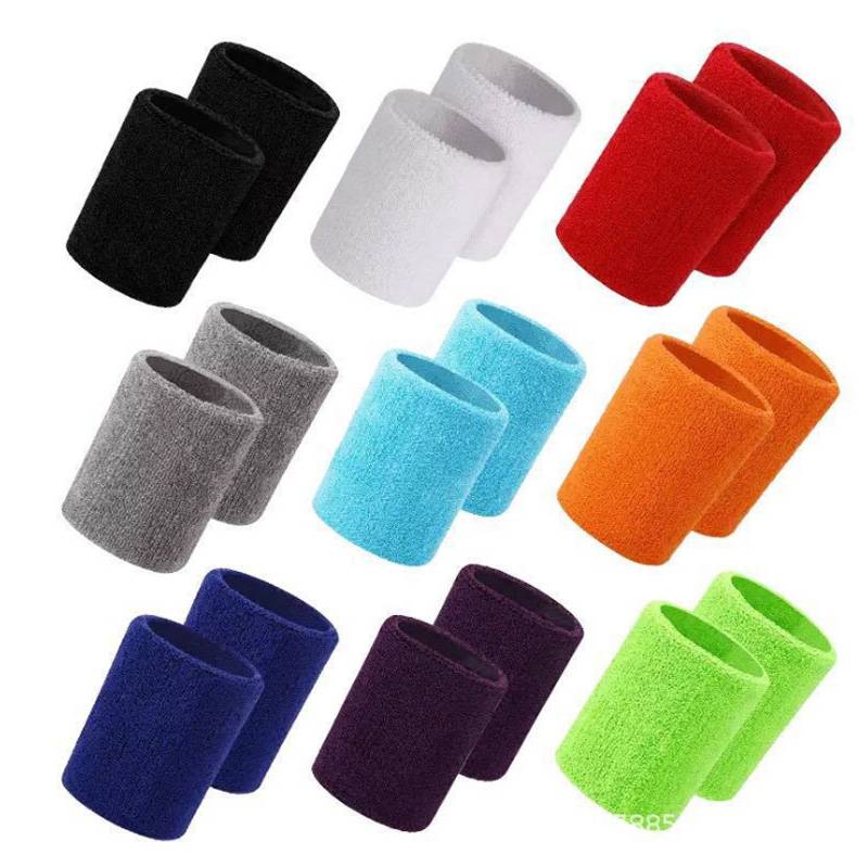 Wrist care men and women sports cotton sweat -absorbing wrists 2 basketball football badminton, running fitness towels, wrist care