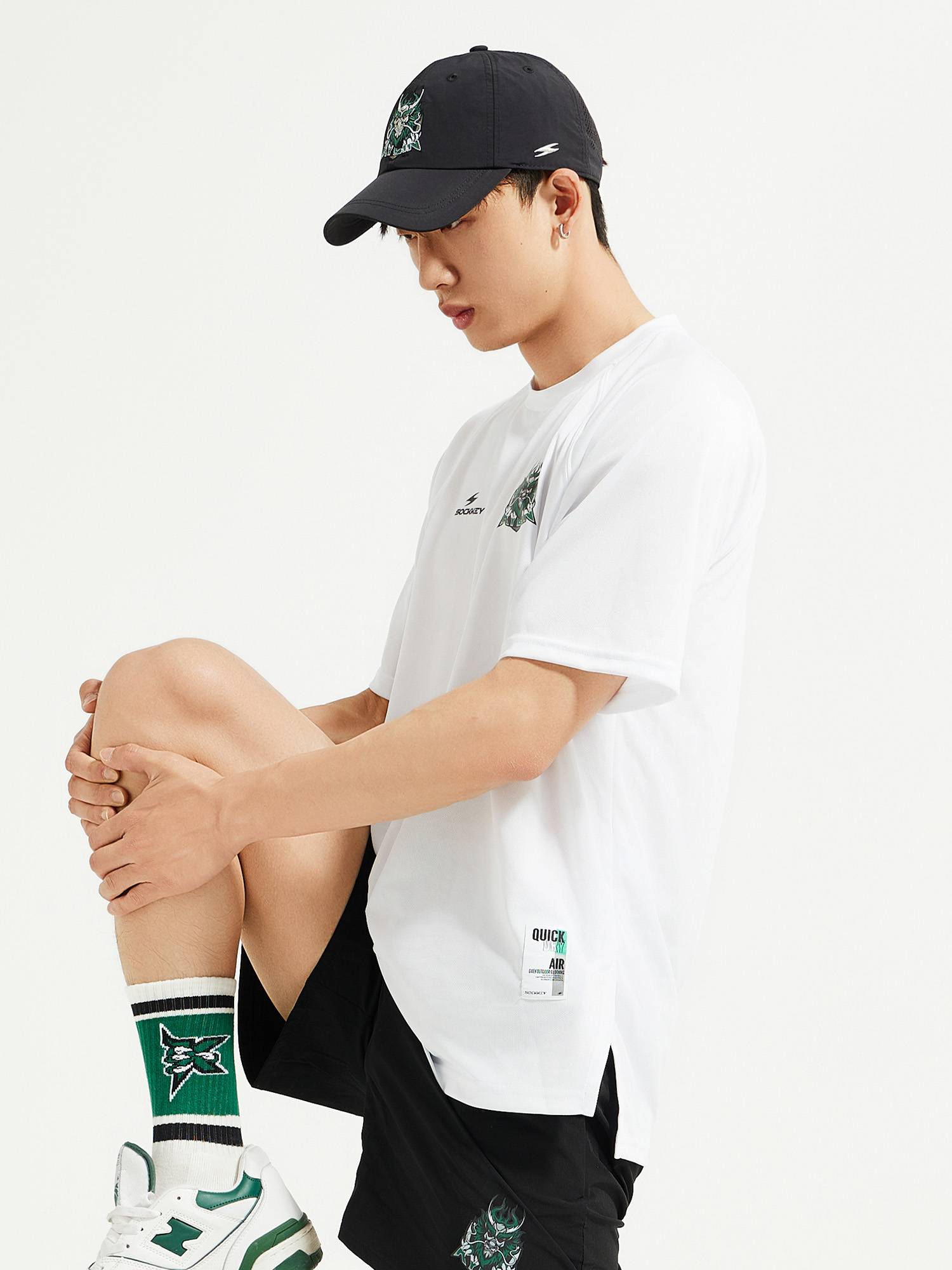SockKey Kirin Rugby Team LOGO Printing Name Sports Sports Speed Short -sleeved T -shirt Cool Tee