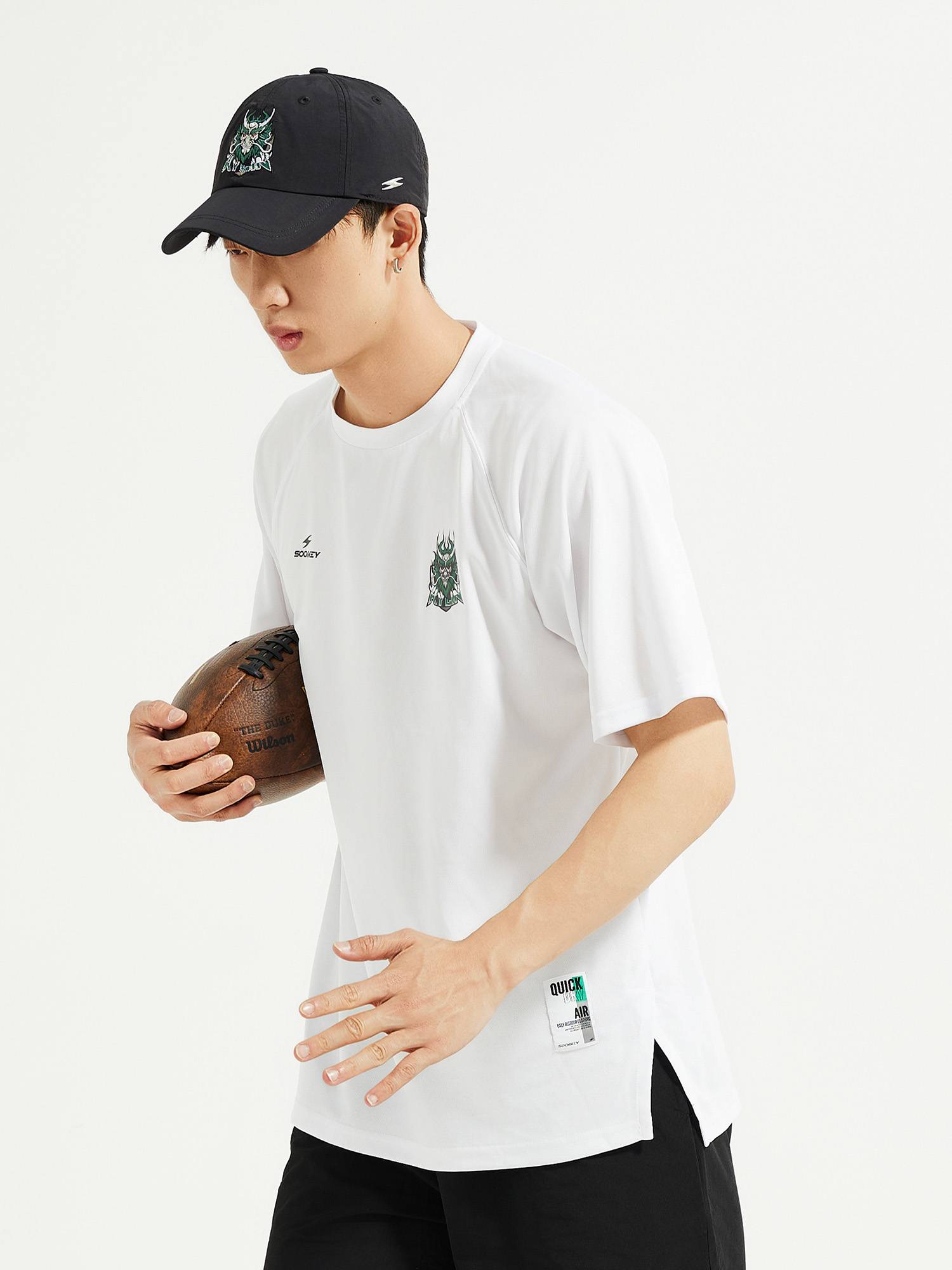 SockKey Kirin Rugby Team LOGO Printing Name Sports Sports Speed Short -sleeved T -shirt Cool Tee