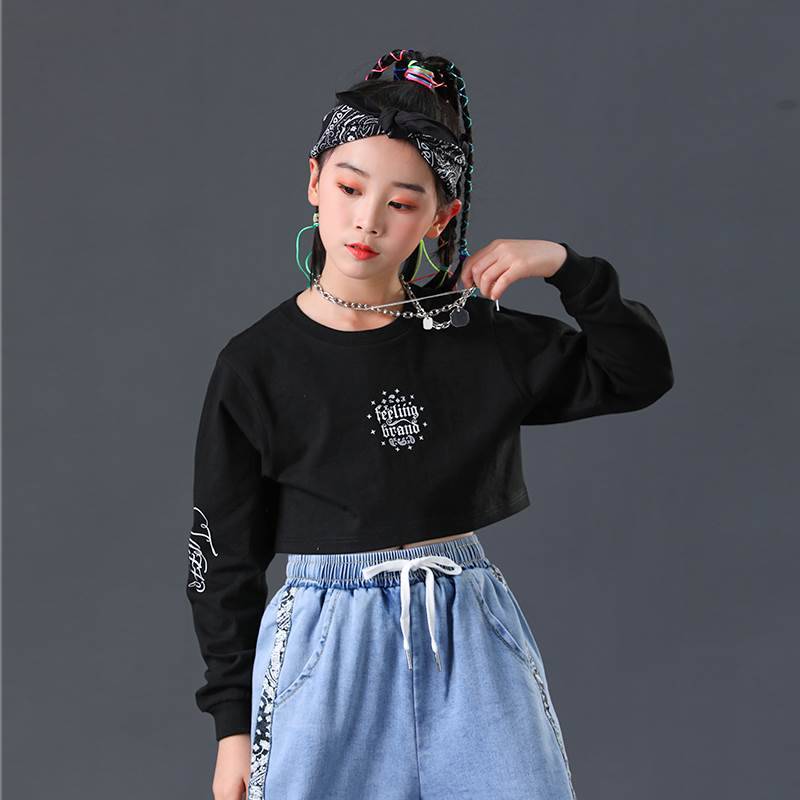 Children with hip -hop jazz hip -hop head hoop boy boys perform performance accessories headwear sports headscarf