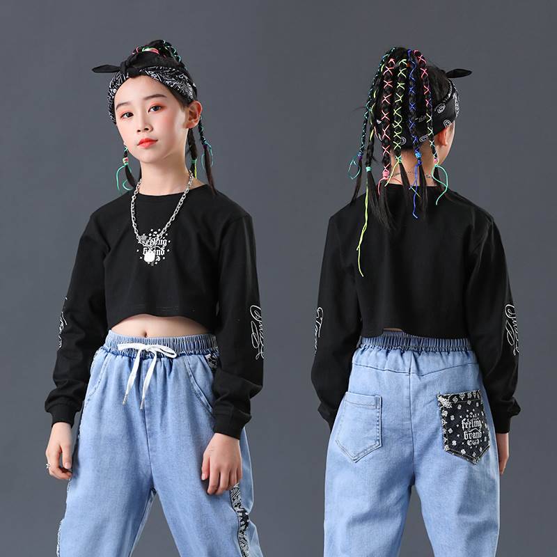 Children with hip -hop jazz hip -hop head hoop boy boys perform performance accessories headwear sports headscarf