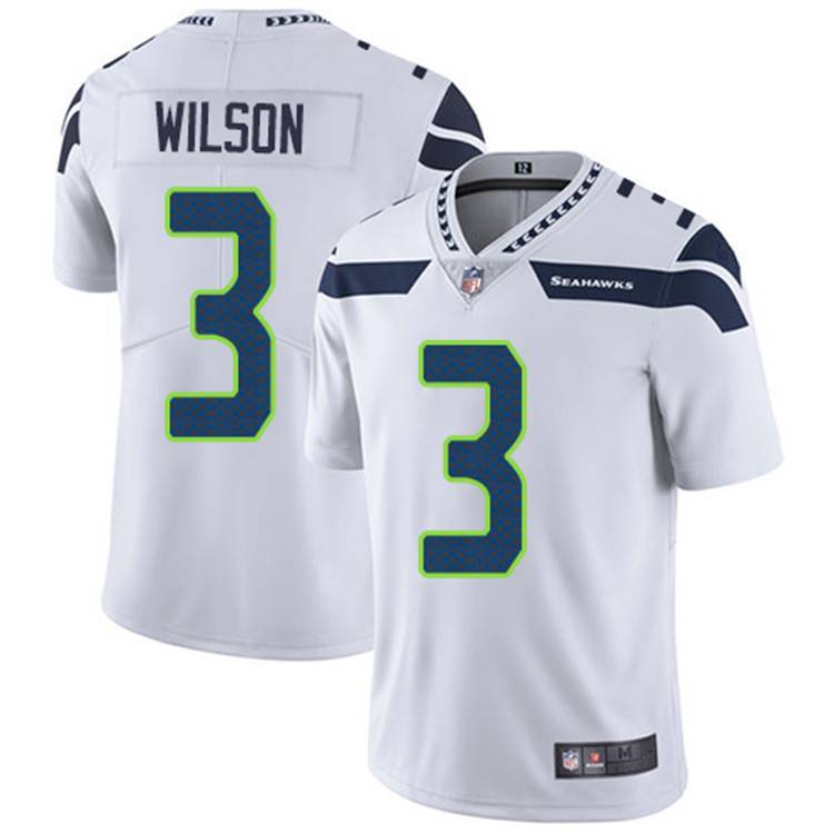 New Mustang Russell Wilsoν #3 Men's Sea Eagle Short -sleeved Two -generation legendary football uniform