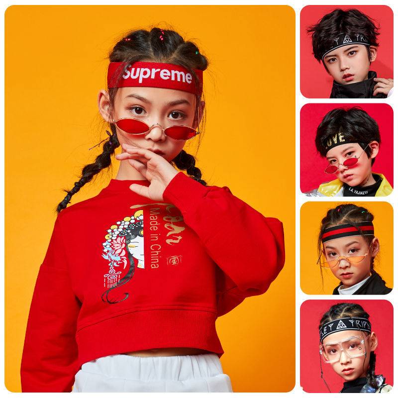 Children's Basketball Games sending boys Chinese red sweat -absorbing sports headscarf performance refueling bouquet head hoop summer