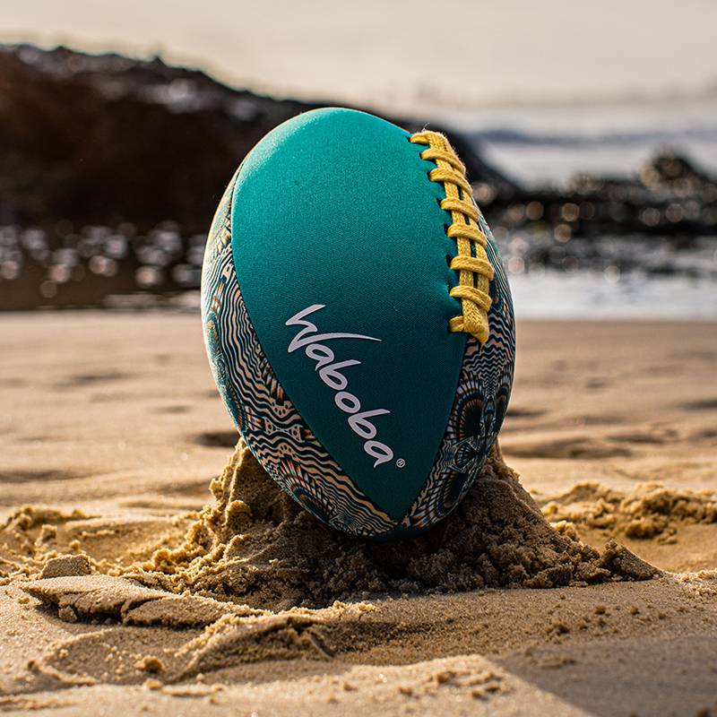 Waboba Outdoor 6 -inch Rugby Parent -Child Beach Toys Classic Flexible Waterproof Anti -slip Soft Rugby