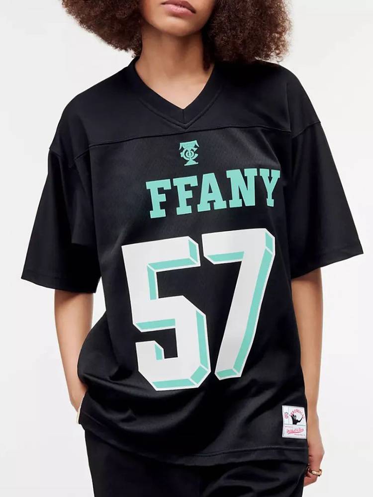 I am not tide TXXFANY x NFL Super Bowl Name Limited High Street Loose Sports Rugby Nets Eye Short Sleeve