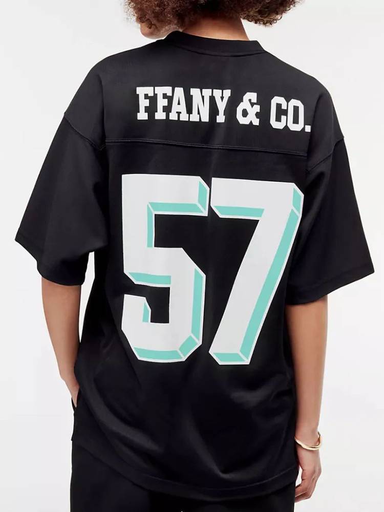 I am not tide TXXFANY x NFL Super Bowl Name Limited High Street Loose Sports Rugby Nets Eye Short Sleeve