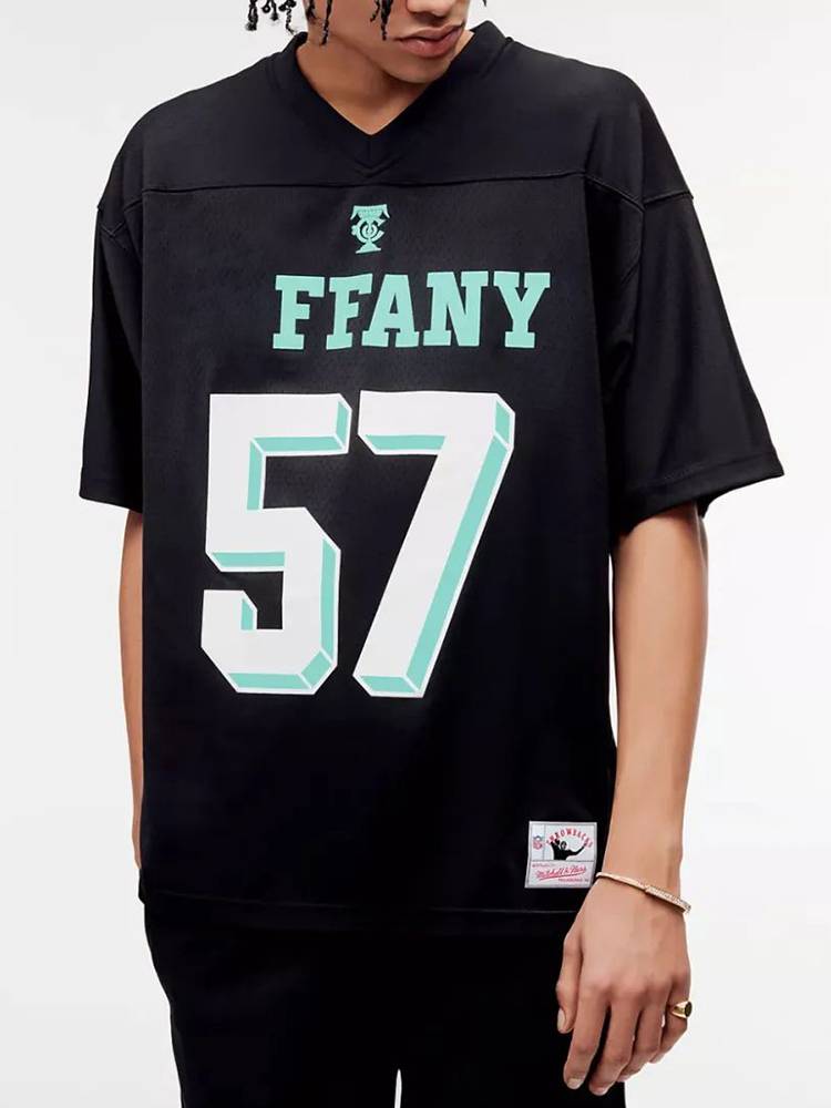 I am not tide TXXFANY x NFL Super Bowl Name Limited High Street Loose Sports Rugby Nets Eye Short Sleeve