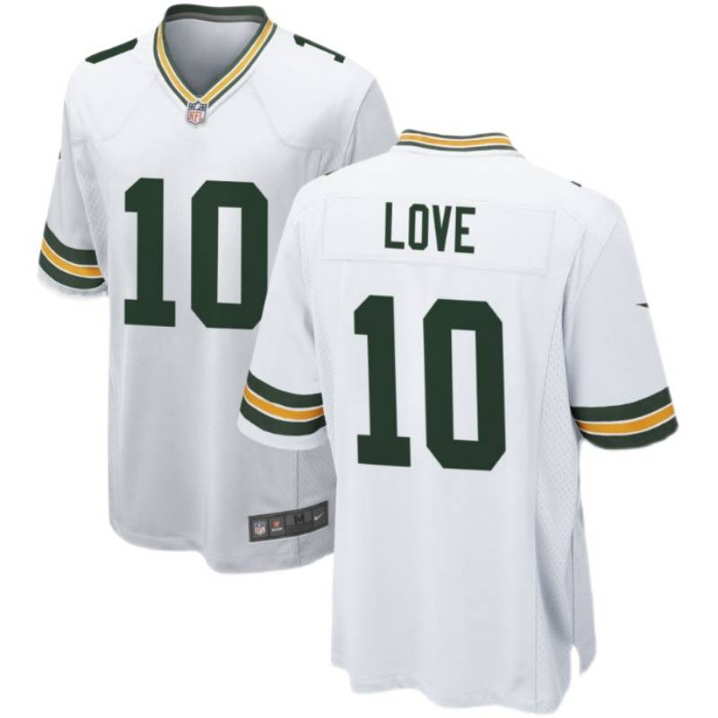 NFL Green Bay packaging worker Green Bay Packers Rugby Uniform No. 10 Jordan Love Jersey Male