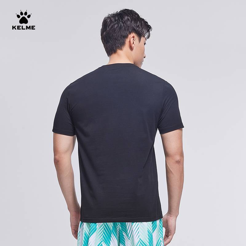 Kelme Karmi short -sleeved T -shirt men's fitness sports top Greentown series summer breathable football cultural shirt