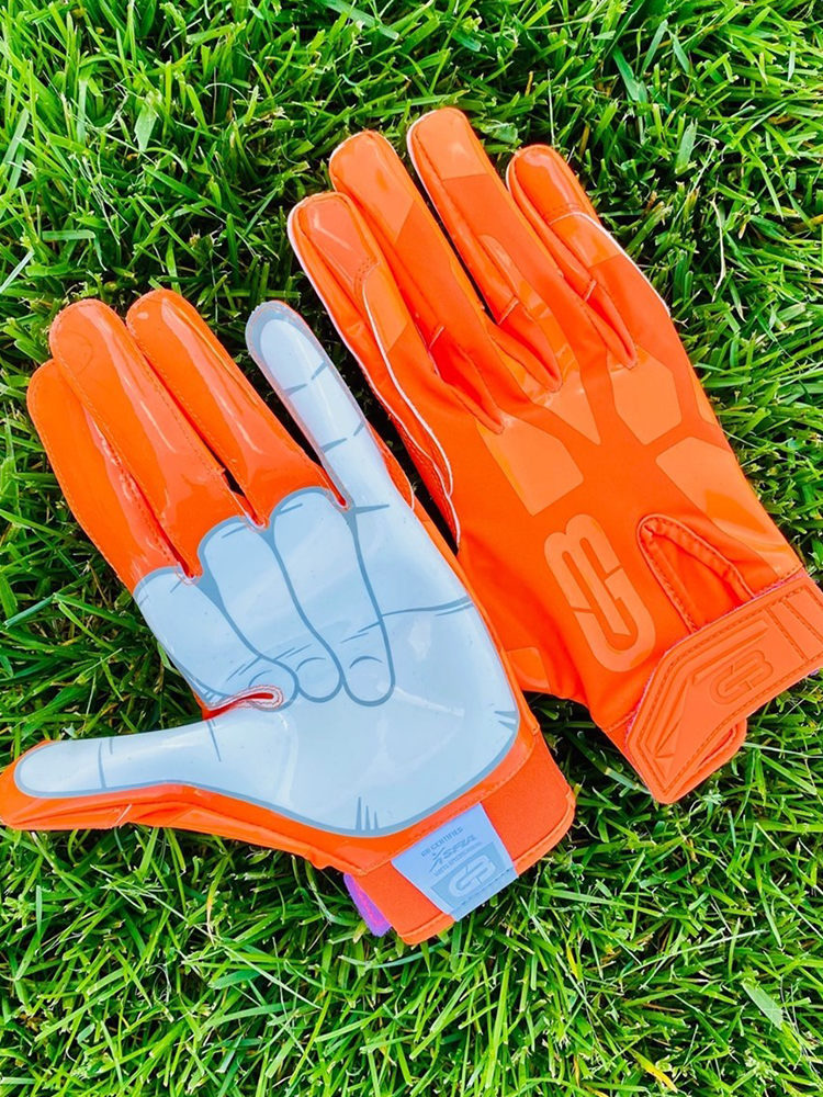 American rugby glove technology position GRIP BOOST FOOTBALL GLOVES Adult Rugby Gloves