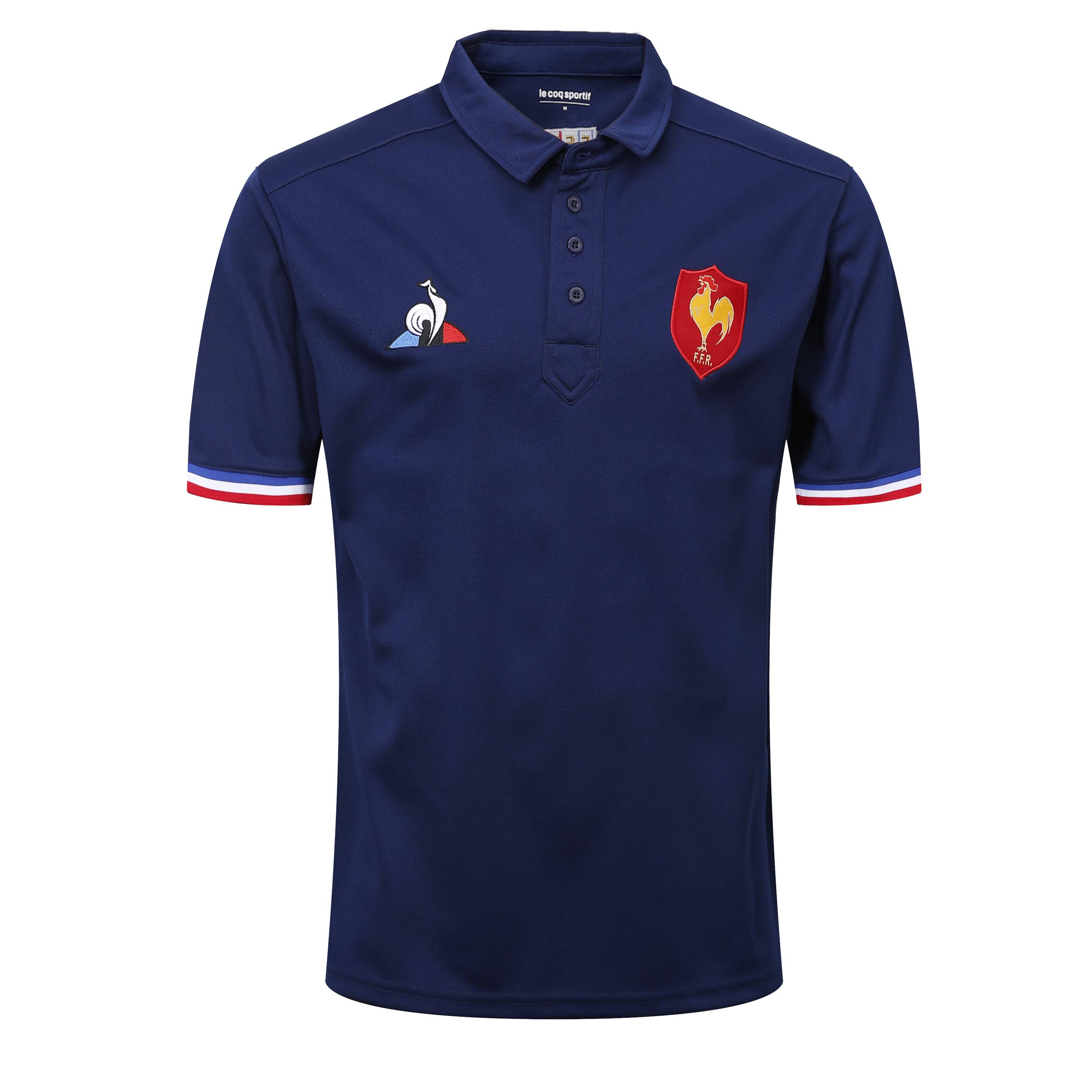 France Home Rugby Jersey 2021/22 French home T -shirt rugby blue clothes