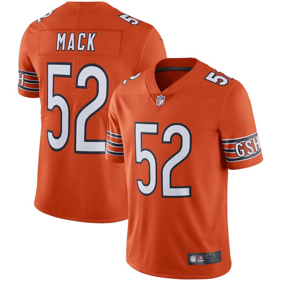 Chicago Bear Team Chicago Bears Rugby Uniform No. 52 Khalil Mack jersey sportswear