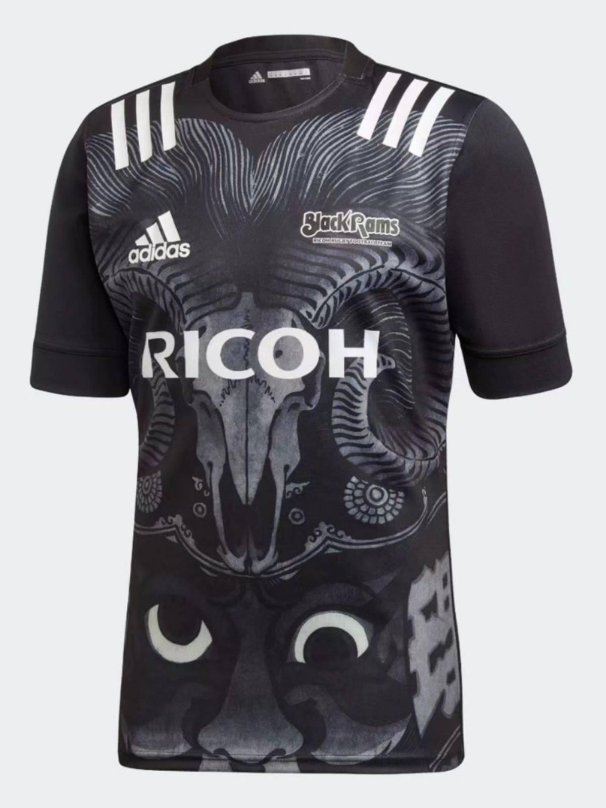 Adidas Japanese Ryo Black Black Sheep Men's Rugby Uniform Jacket