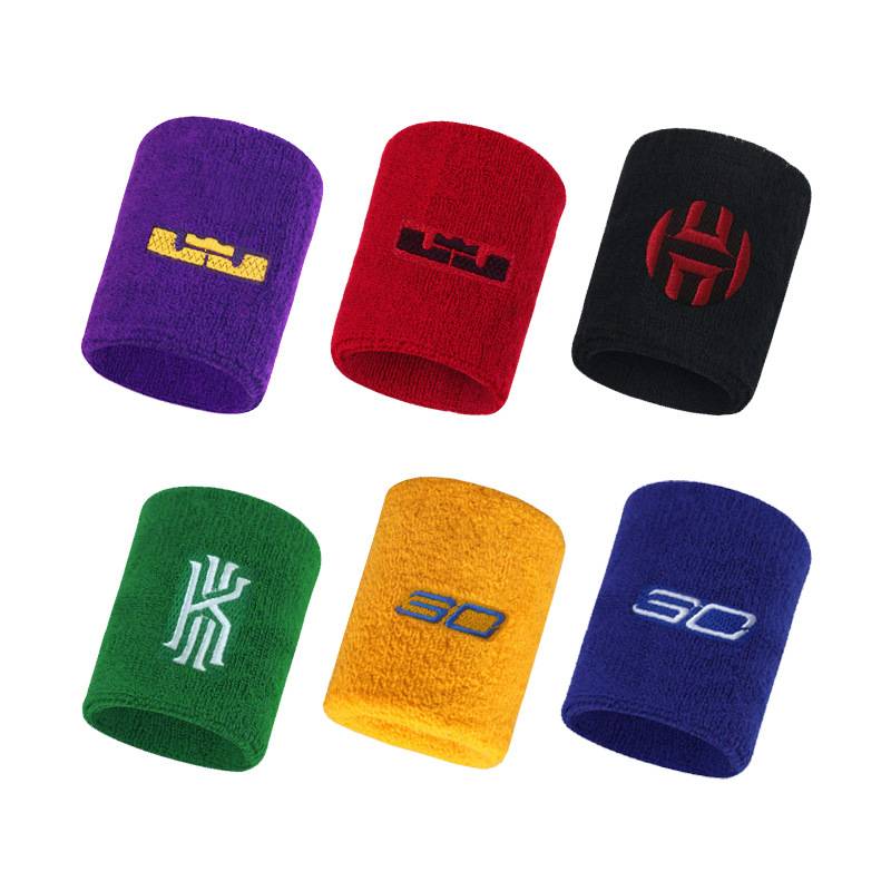 Basketball wrist cubs Kobe James Curry Durant Irving Owen Men sucks sweat and sweats, wristbands, fitness sports campaign