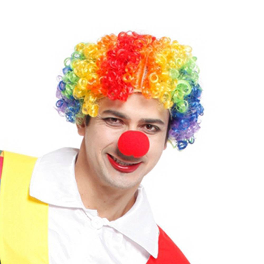 1 sponge nose+a color wig