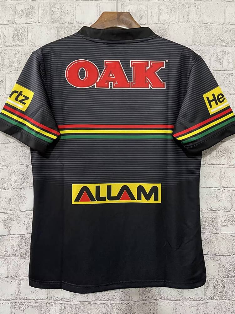 New product 2024nrl Black Panther main away short -sleeved olive clothes champion version jersey Panther Rugby