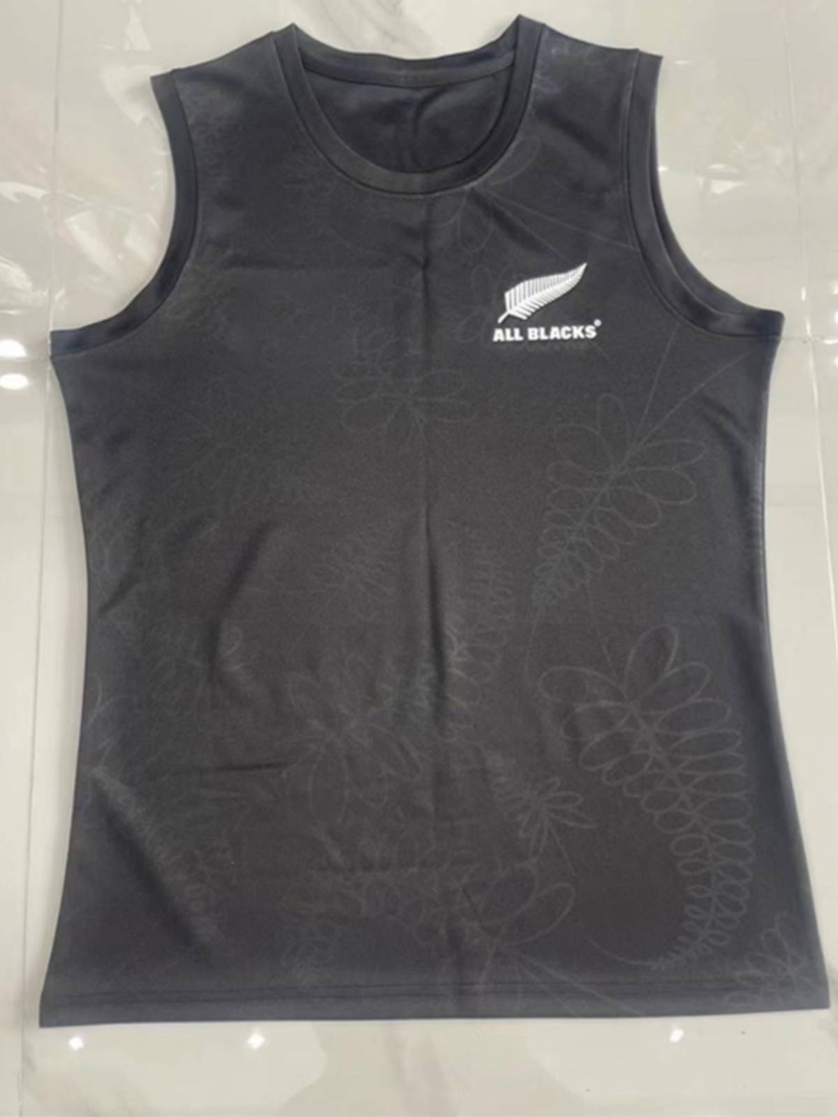 2024 New Zealand full black vest rugby uniform sleeveless training suit player VEST Rugby Jesery