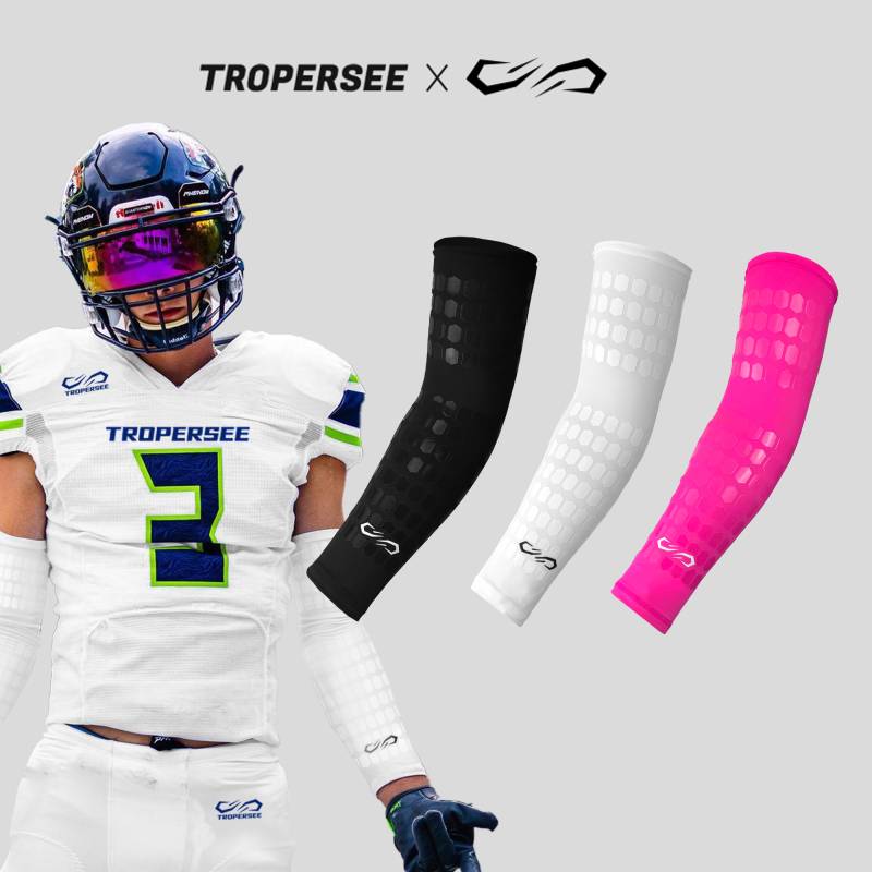 American rugby arm protection armband tight elbow cubic wristband basketball sports fitness glove gloves thin sleeve sleeve