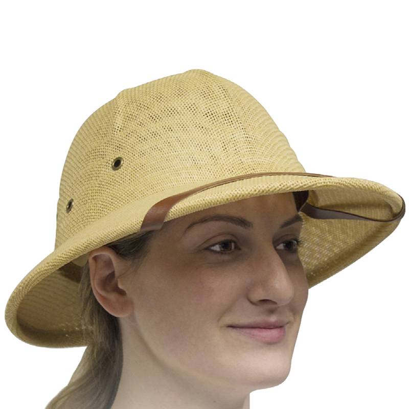 Men and women parent -child children's protective anti -collision sunscreen exploration home outdoor steel helmet Vietnamese hat safe helmet straw hat