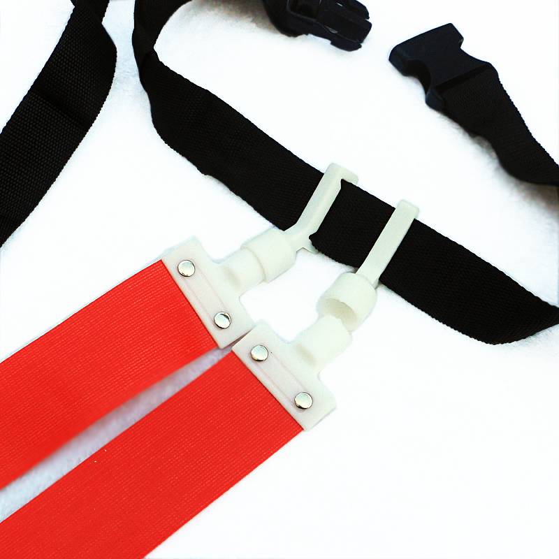 Waist flag rugby NFL American belt magic stuck silicon glue buckle children's tearing flag contest class multi -color air buckle