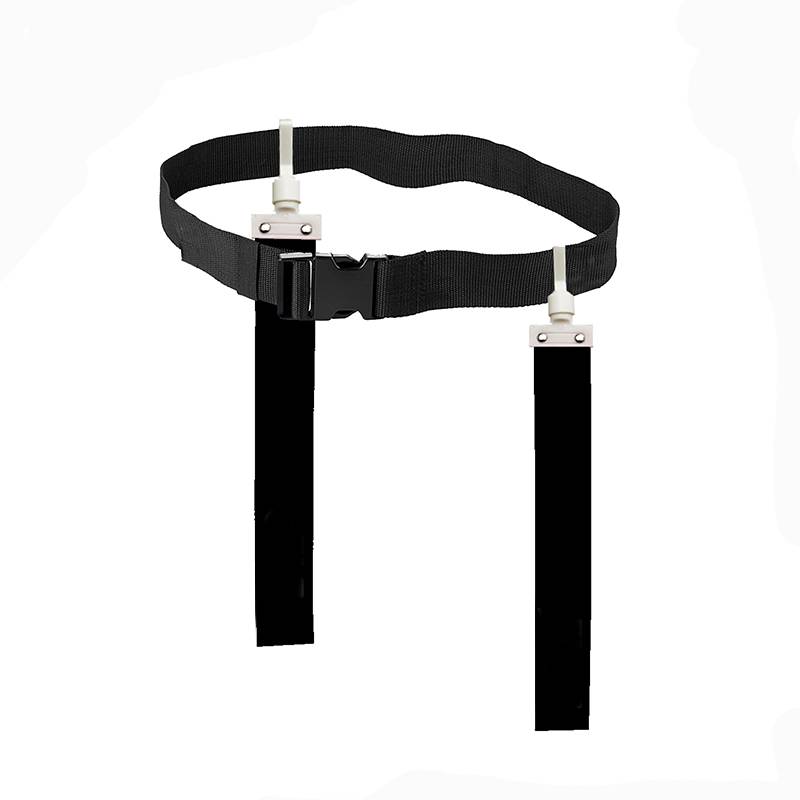Black air buckle universal waist flag