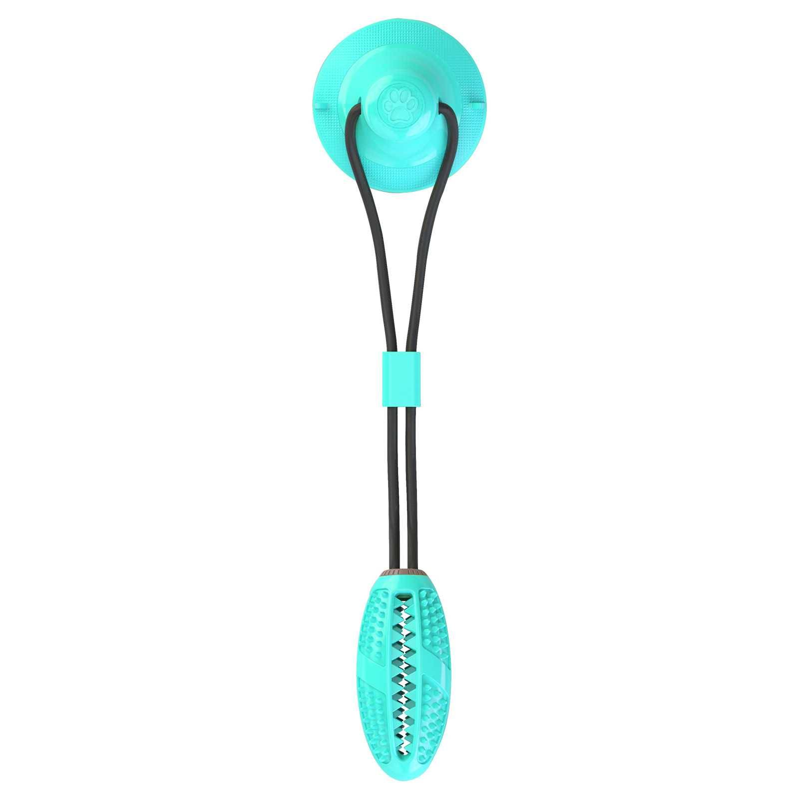 Pet dog supplies Xunxin puppy suction cup toys grinding teeth leaky food and bite rubber rugby 2024 new