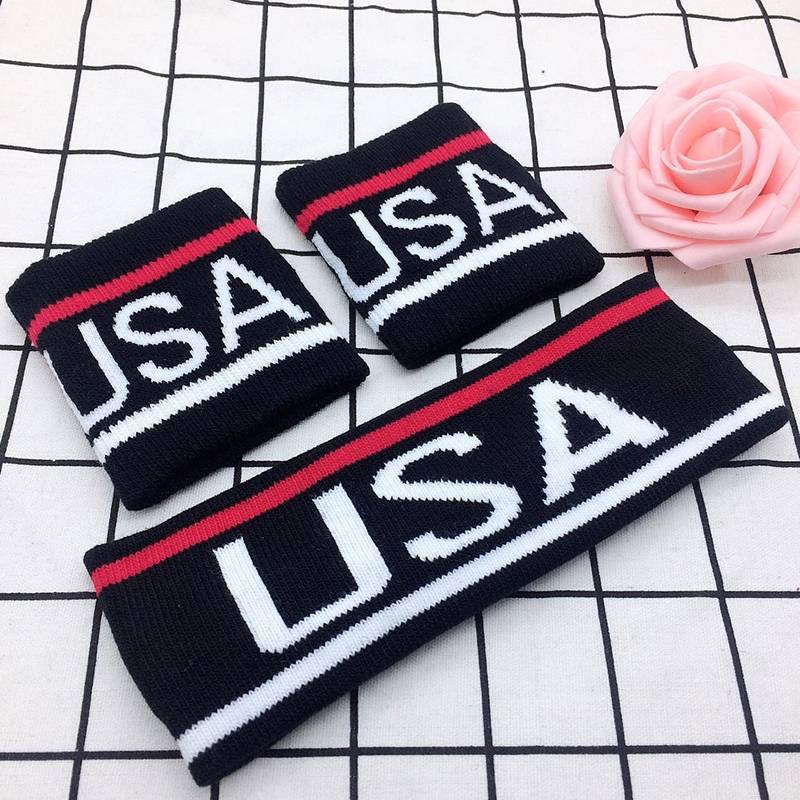 Black USA three -piece set