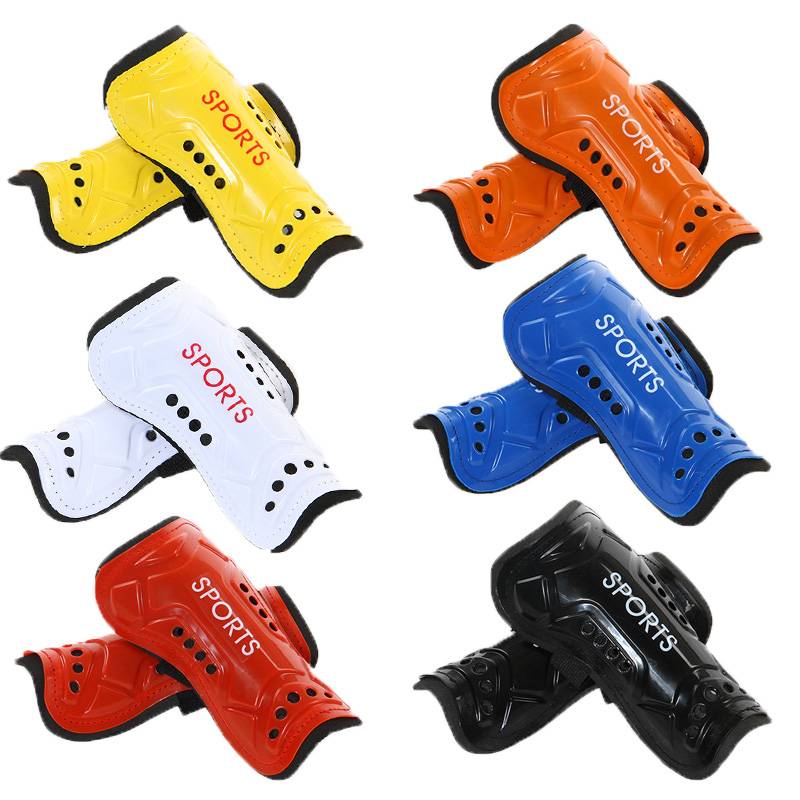 Soccer protection, white, red, blue, black, yellow adult children fluorescent with green orange for calves