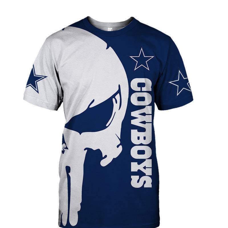 2022 European and American Independence Station Amazon Punisher NFL Football Team men's sports short -sleeved T -shirt men