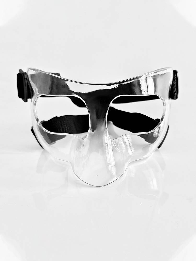 Basketball mask face protection nasal mask transparent basketball sports gear football NBA mask sports anti -collision mask