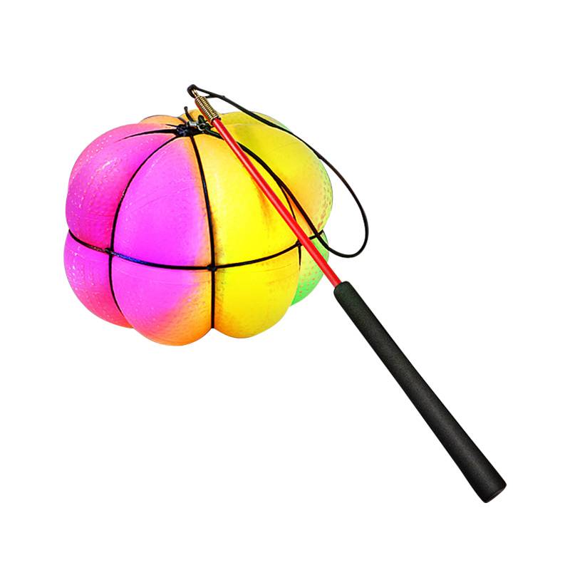 Pumpkin fitness throwing ball middle and elderly adult square dance arm exercise elastic sports children's toys jumping ball