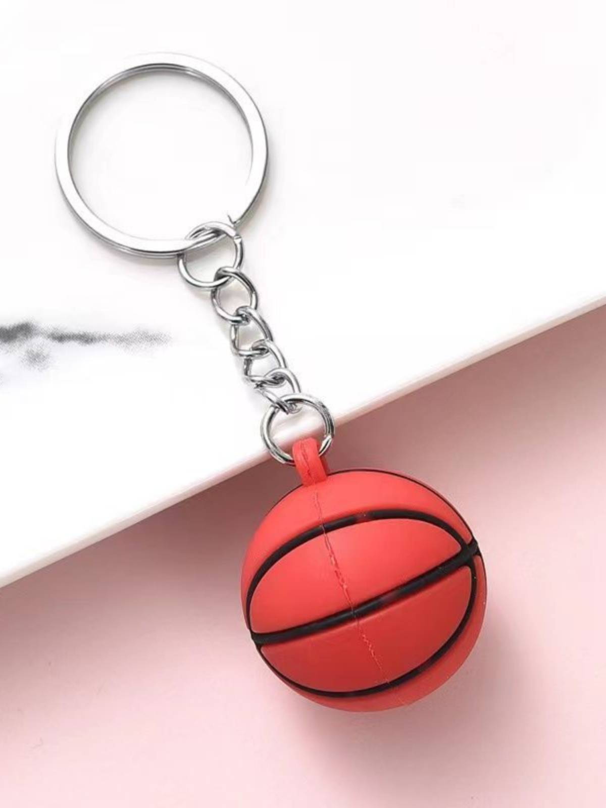 Creative Football Basketball Key Buckle Simulation Tennis Rugby Pendant Club Small Gift Student Prize Gift Gift