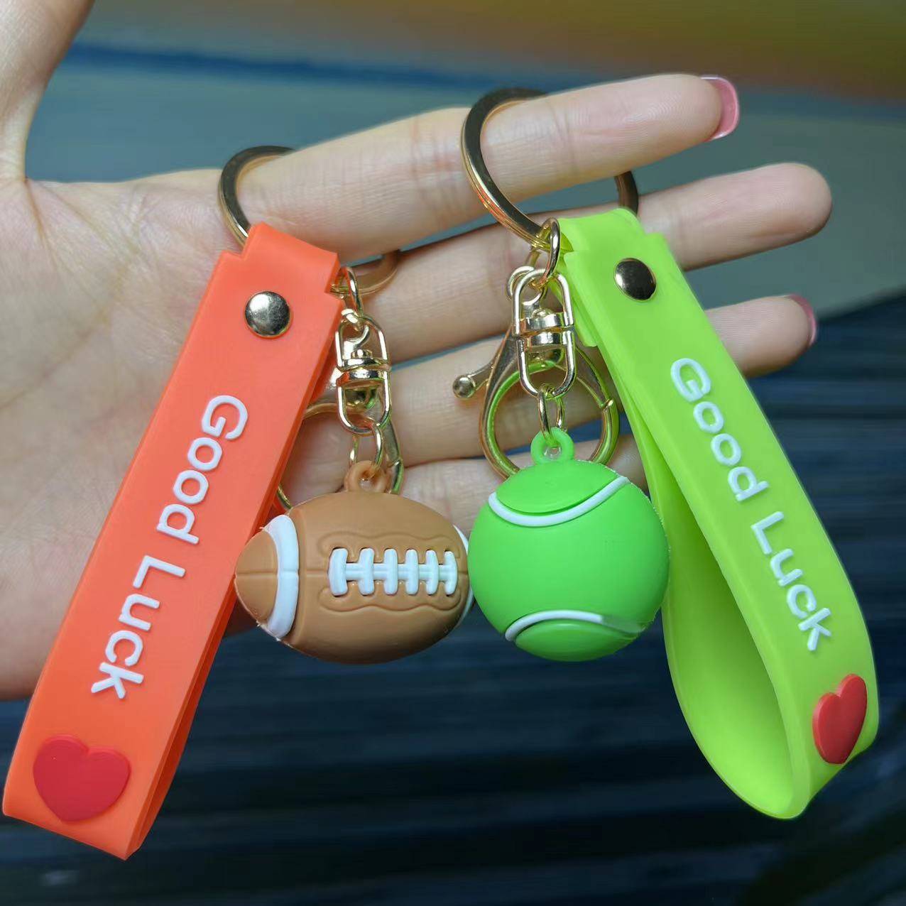 Qatar World Cup basketball football keychain rugby vurate fan your sporting products key chain