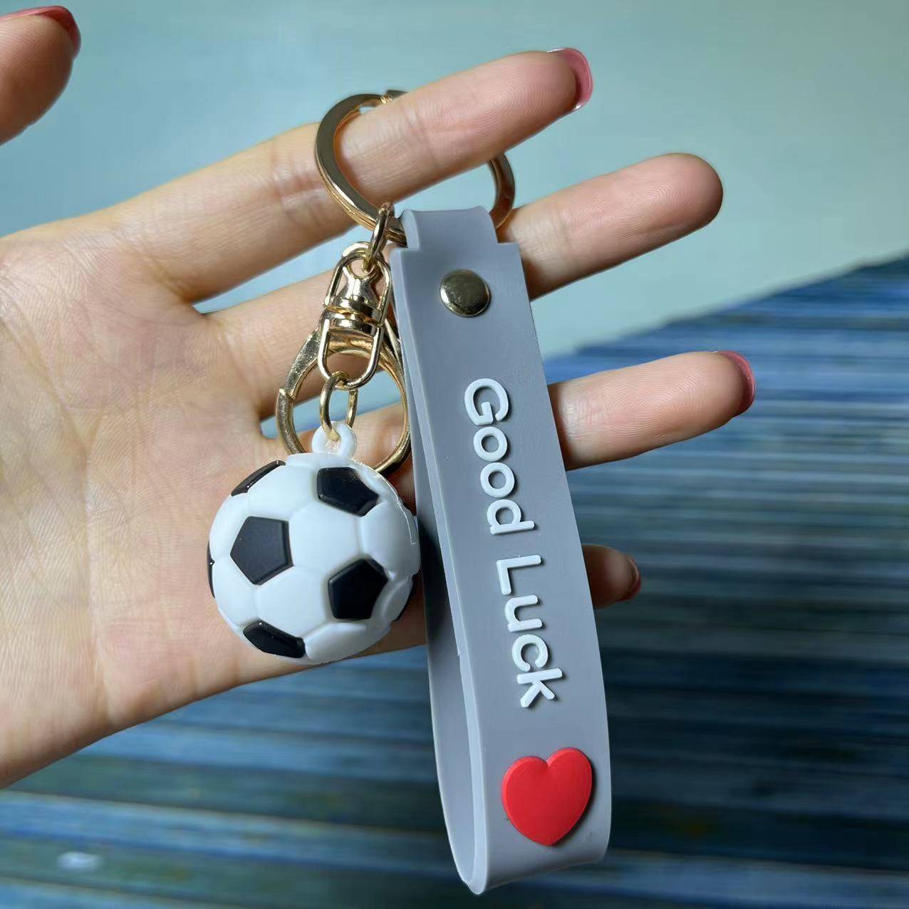 Qatar World Cup basketball football keychain rugby vurate fan your sporting products key chain