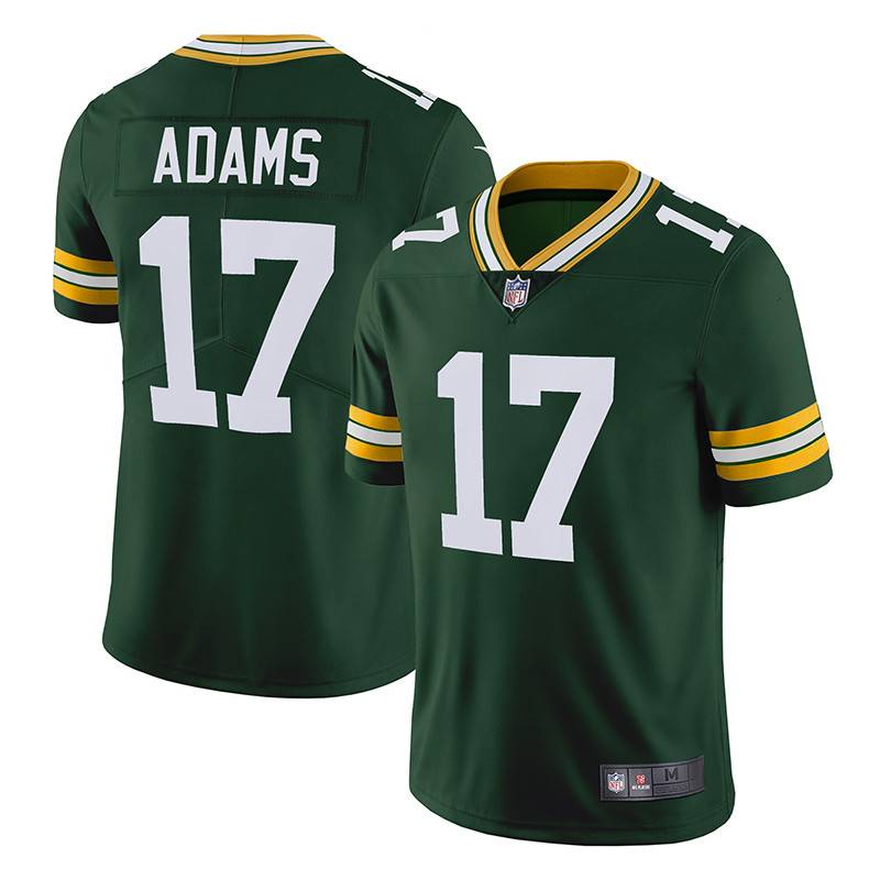 Green Bay packaging worker Green Bay Packers Rugby Uniform No. 17 Davante Adams jersey