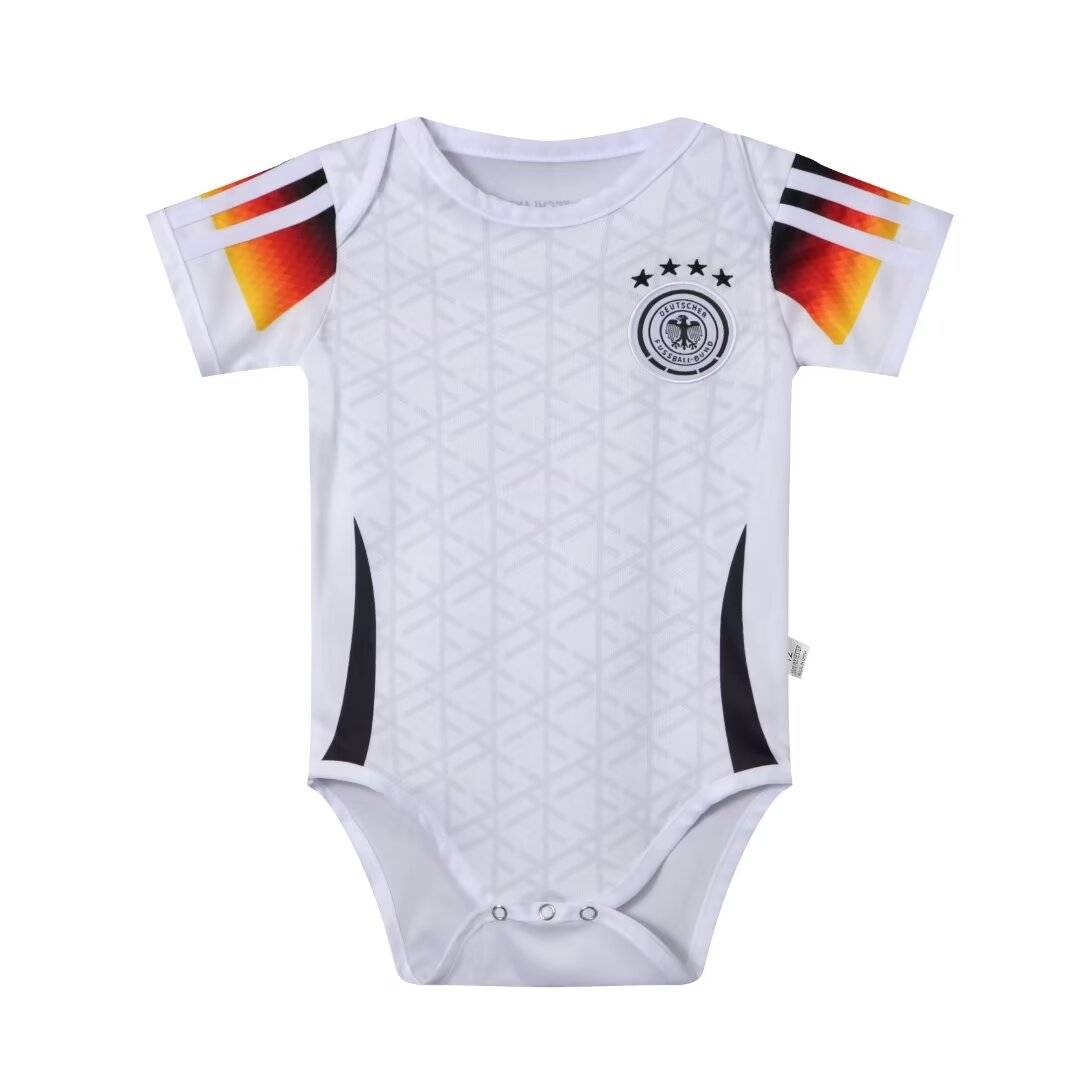 24 European Cup German football uniforms, Ha Yi No. 13 Muelle jersey newborn baby climbing suit conjoined fart clothes