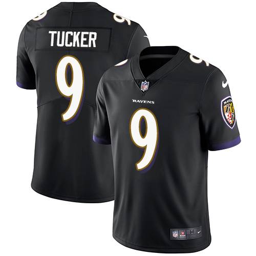NFL Baldemo Crow Baltimore Ravens Rugby No. 9 Justin Tucker jersey