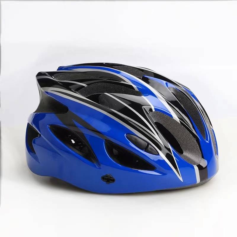 Black and blue helmet