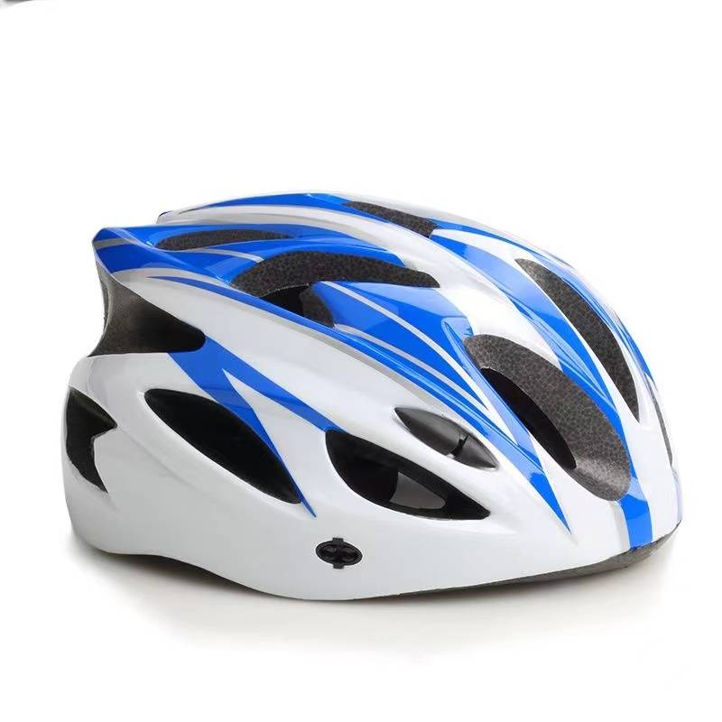White and blue helmet