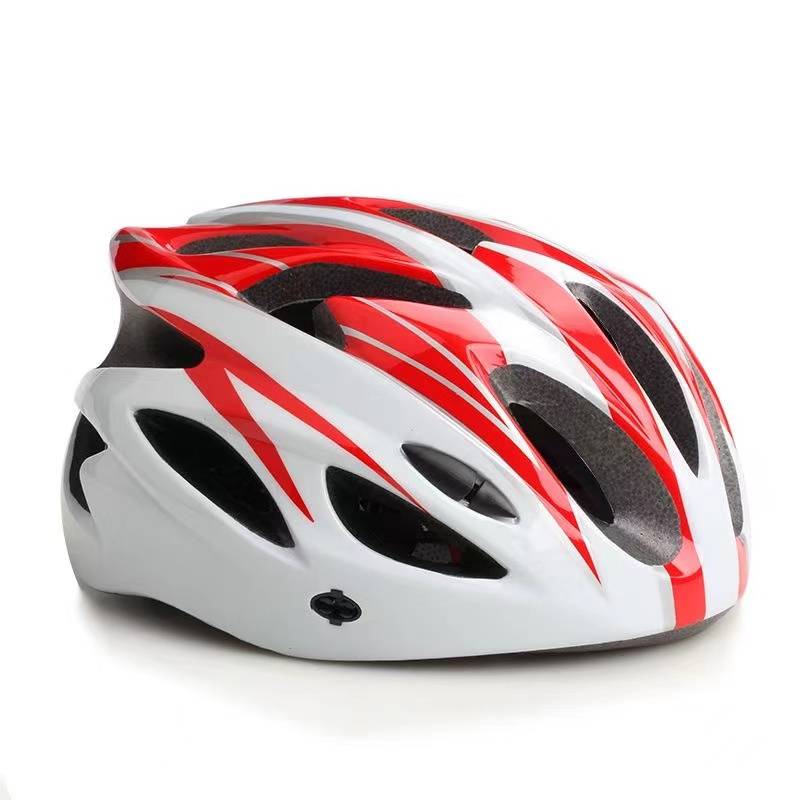 White and red helmet