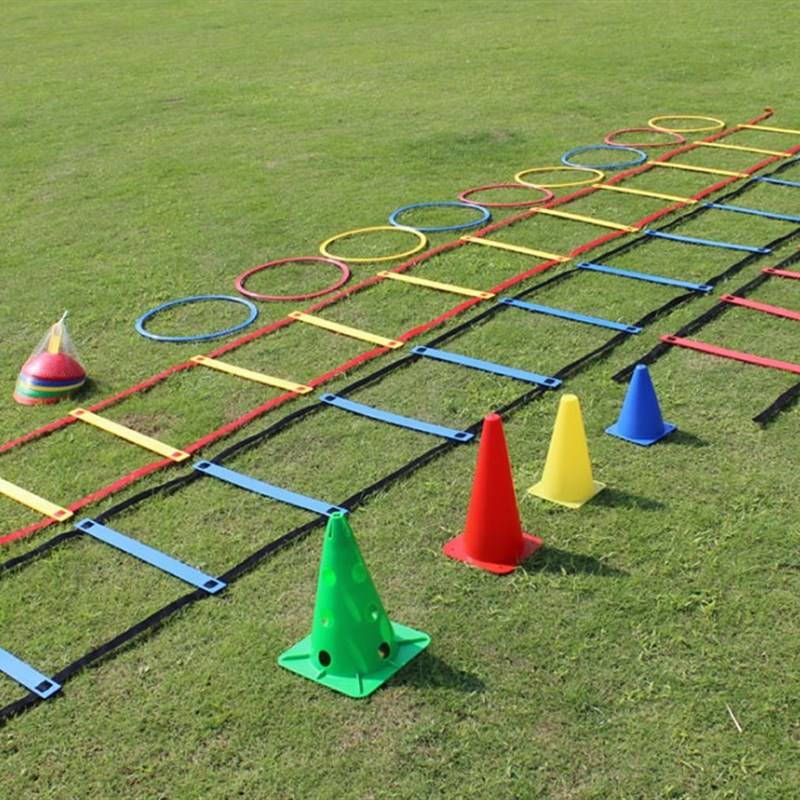 Rugby rope ladder rugby football speed ladder foot ladder step ladder footsteps training multi -specification agile ladder