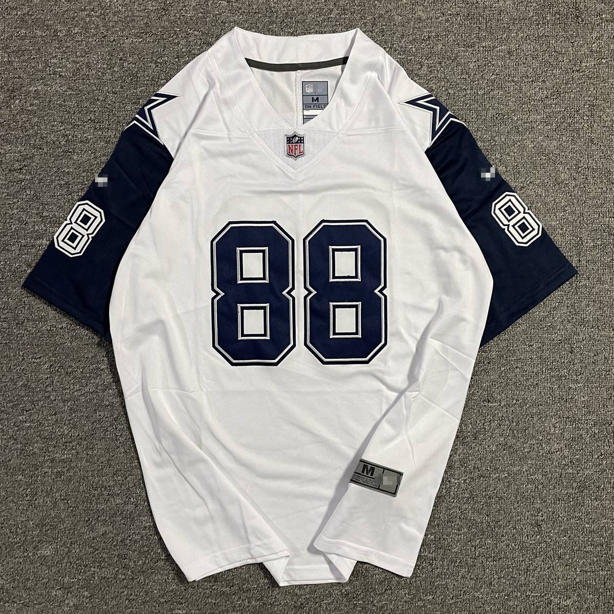 European and American large size hiphop jersey hip -hop hip -hop embroide