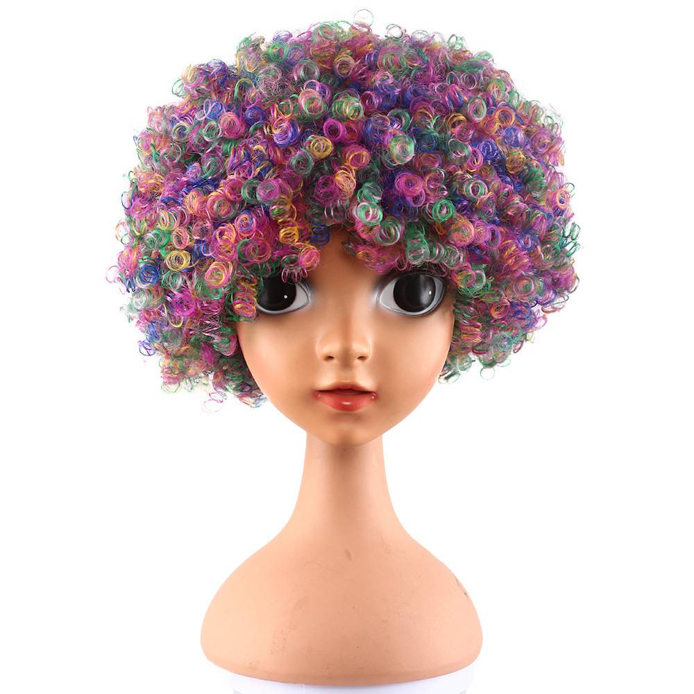 Explosive wig Children Adult Kindergarten Performance Pruder Clown Holder Stage Funny Screw Crossing Fan Fans Send