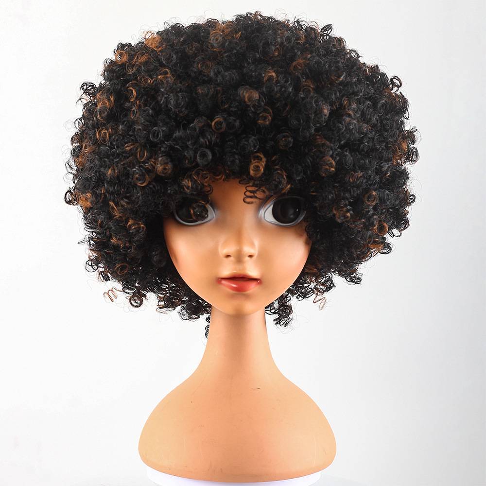 Black -brown mixed silk (screw volume) Glip