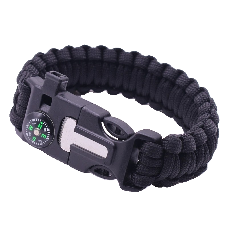 Outdoor Umbrella rope bracelet Umbrella rope bracelet, five -in -one -multi -functional compass, firestone umbrella rope for life bracelet