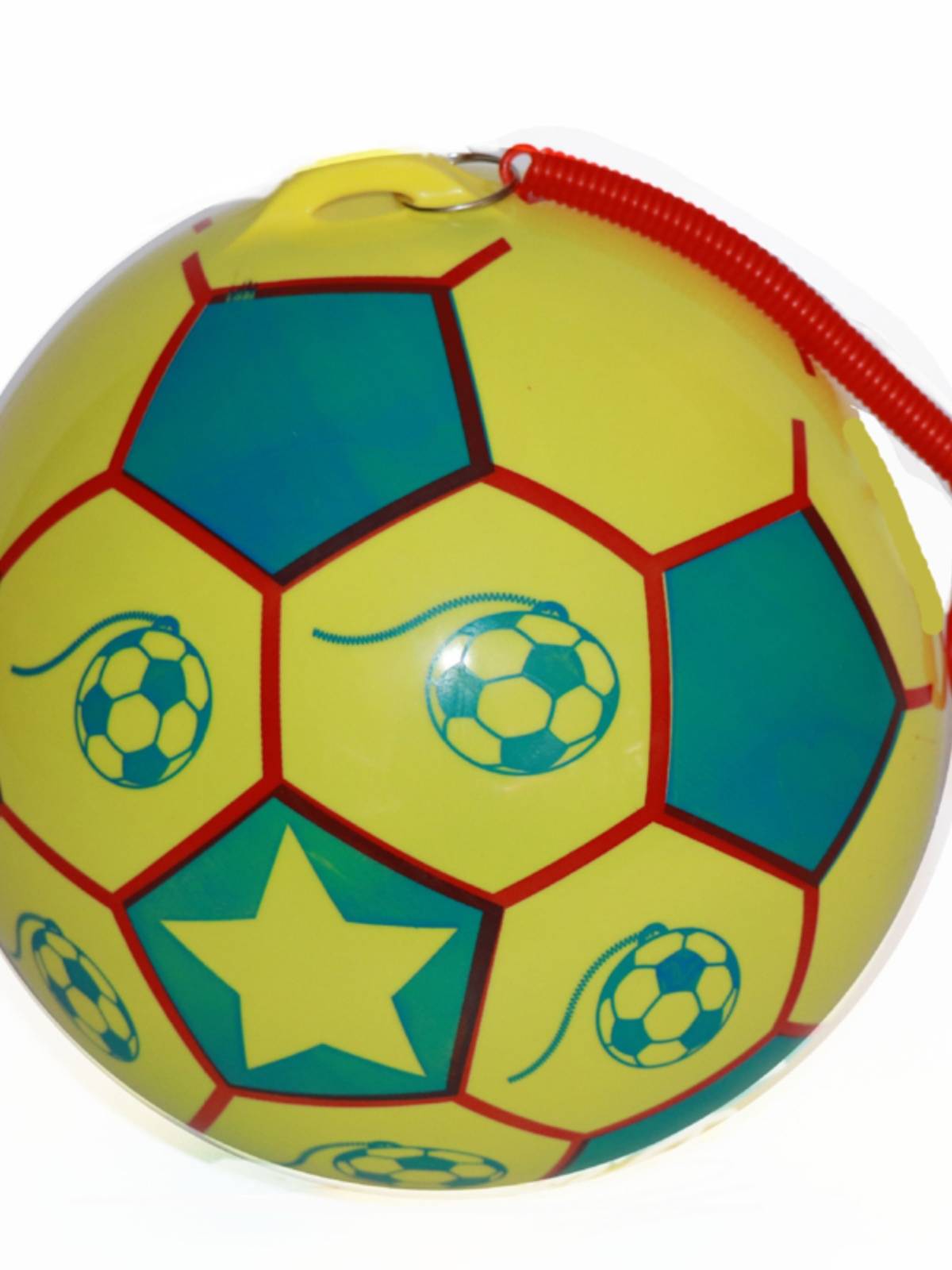 Children with pulling rope Watermelon ball kindergarten practice chain springs football baby inflatable toy red skin ball