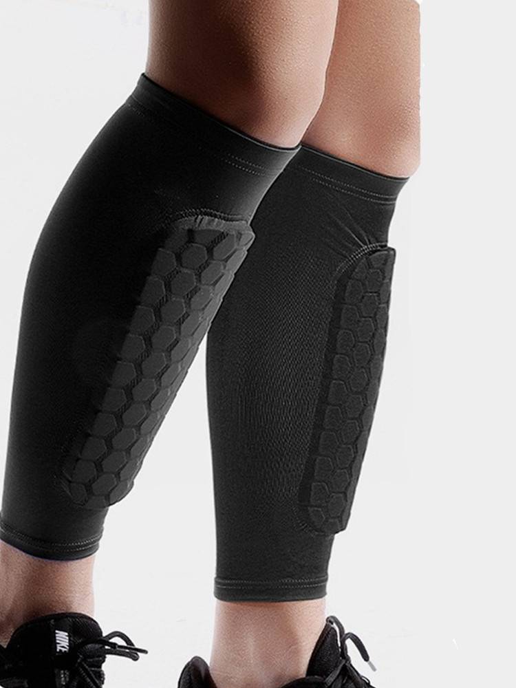 Protective calf protective tibial protective sleeve knee protective gear guards anti -collision climbing rope football bicycle reconnaissance bone label board board